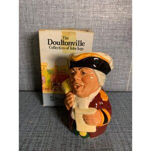Vtg Royal Doulton Toby Jug Mr. Tonsil The Town Crier Vintage Doultonville